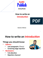 How To Write An Introduction