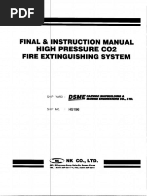 CO2 FIXED FLOODING SYSTEM MANUAL