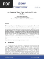 An Empirical Three Phase Analysis of Crypto Market: Aditya Thakur