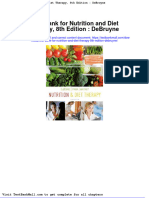 Full Download Test Bank For Nutrition and Diet Therapy 8th Edition Debruyne PDF Full Chapter