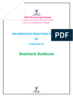 Shashank Bodduna: Informatics Practices Project XII