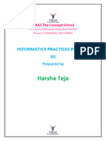 Harsha Teja: Informatics Practices Project XII