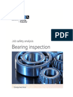 JSA Wet End or Dryer Bearing Inspection Paper Mill