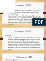 Techniques of DBT