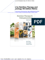 Full Download Test Bank For Nutrition Therapy and Pathophysiology 4th Edition Nelms PDF Full Chapter