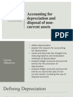 4.2 Accounting For Depreciation and Disposal of Non-Current Assets