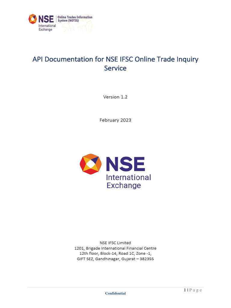 Nse Ifsc Notis Api V1.2 | PDF | Json | Parameter (Computer Programming)