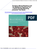 Full download Clinical Laboratory Blood Banking and Transfusion Medicine Practices 1st Edition Johns Zundel Blessing Denesiuk Test Bank pdf full chapter