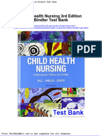 Full Download Child Health Nursing 3rd Edition Bindler Test Bank PDF Full Chapter