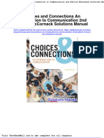 Full Download Choices and Connections An Introduction To Communication 2nd Edition Mccornack Solutions Manual PDF Full Chapter