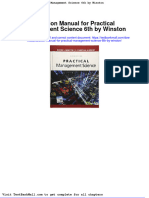 Full Download Solution Manual For Practical Management Science 6th by Winston PDF Full Chapter