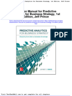 Full Download Solution Manual For Predictive Analytics For Business Strategy 1st Edition Jeff Prince PDF Full Chapter