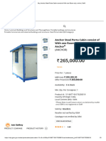Buy Anchor Steel Porta Cabin Consist of With One Room Only. Online - GeM