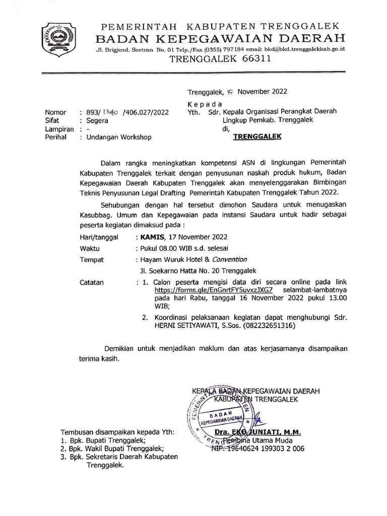 Undangan Workshop-1 | PDF