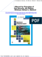 Full Download Solution Manual For Principles of Information Security 6th Edition Michael e Whitman Herbert J Mattord PDF Full Chapter