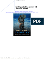 Full Download Test Bank For Organic Chemistry 6th Edition Brown PDF Full Chapter