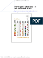 Full Download Test Bank For Organic Chemistry 1st Edition by David R Klein PDF Full Chapter