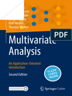 Multivariate Analysis: Klaus Backhaus Bernd Erichson Sonja Gensler Rolf Weiber Thomas Weiber