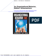 Full Download Test Bank For Organizational Behavior 10th Edition Schermerhorn PDF Full Chapter