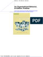 Full download Test Bank for Organizational Behavior 9th Edition Kreitner pdf full chapter