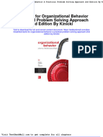 Full download Test Bank for Organizational Behavior a Practical Problem Solving Approach 2nd Edition by Kinicki pdf full chapter