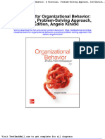 Full Download Test Bank For Organizational Behavior A Practical Problem Solving Approach 3rd Edition Angelo Kinicki PDF Full Chapter