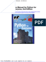Full Download Solution Manual For Python For Everyone 2nd Edition PDF Full Chapter