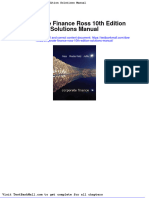 Full Download Corporate Finance Ross 10th Edition Solutions Manual PDF Full Chapter