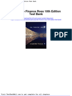 Full Download Corporate Finance Ross 10th Edition Test Bank PDF Full Chapter