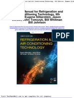 Full Download Solution Manual For Refrigeration and Air Conditioning Technology 9th Edition Eugene Silberstein Jason Obrzut John Tomczyk Bill Whitman Bill Johnson PDF Full Chapter