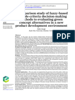 A Comparison Study of Fuzzy-Based Multiple-Criteriadecision-Making Methodstoevaluatinggreen Conceptalternativesinanew Productdevelopmentenvironment