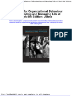 Full download Test Bank for Organizational Behaviour Understanding and Managing Life at Work 8th Edition Johns pdf full chapter