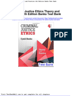 Full Download Criminal Justice Ethics Theory and Practice 4th Edition Banks Test Bank PDF Full Chapter