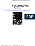 Full Download Counseling The Culturally Diverse Theory and Practice Sue 6th Edition Test Bank PDF Full Chapter