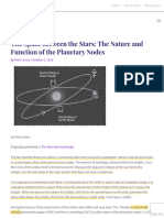 The Space Between The Stars - The Nature and Function of The Planetary Nodes - Mark Jones Astrology