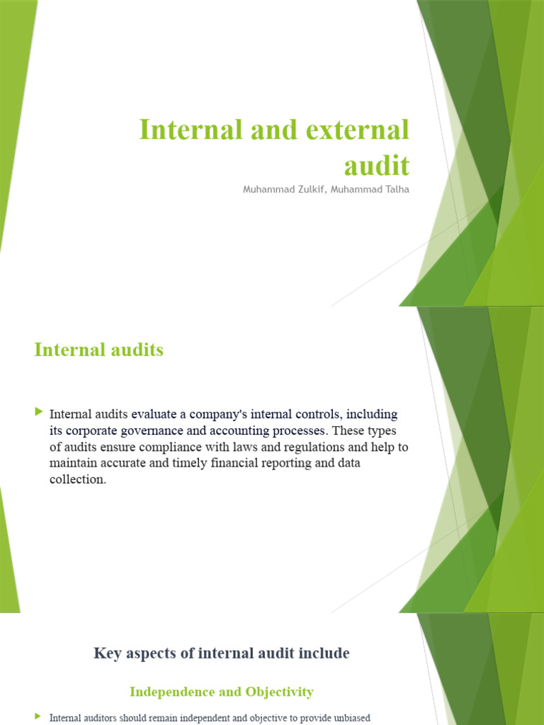 Internal And External Audit Pdf Audit Internal Audit