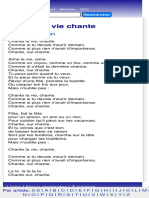 Paroles de Chante La Vie Chante de Michel Fugain Lyriz, Paroles de Chansons Et Tablatures