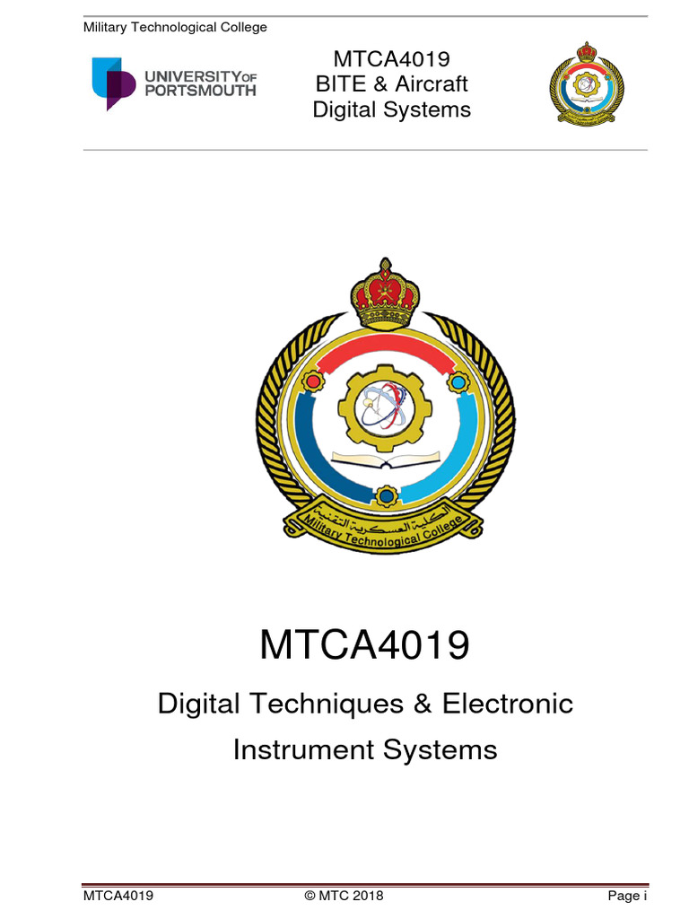 MTCA4019 Part 10 BITE Aircraft Digital Systems PDF Aviation