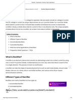 Rectifier - Explanation, Working, Types, Applications
