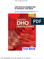 Full Download Dho Health Science Updated 8th Edition Simmers Test Bank PDF Full Chapter
