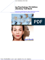 Full Download Discovering Psychology 7th Edition Hockenbury Test Bank PDF Full Chapter