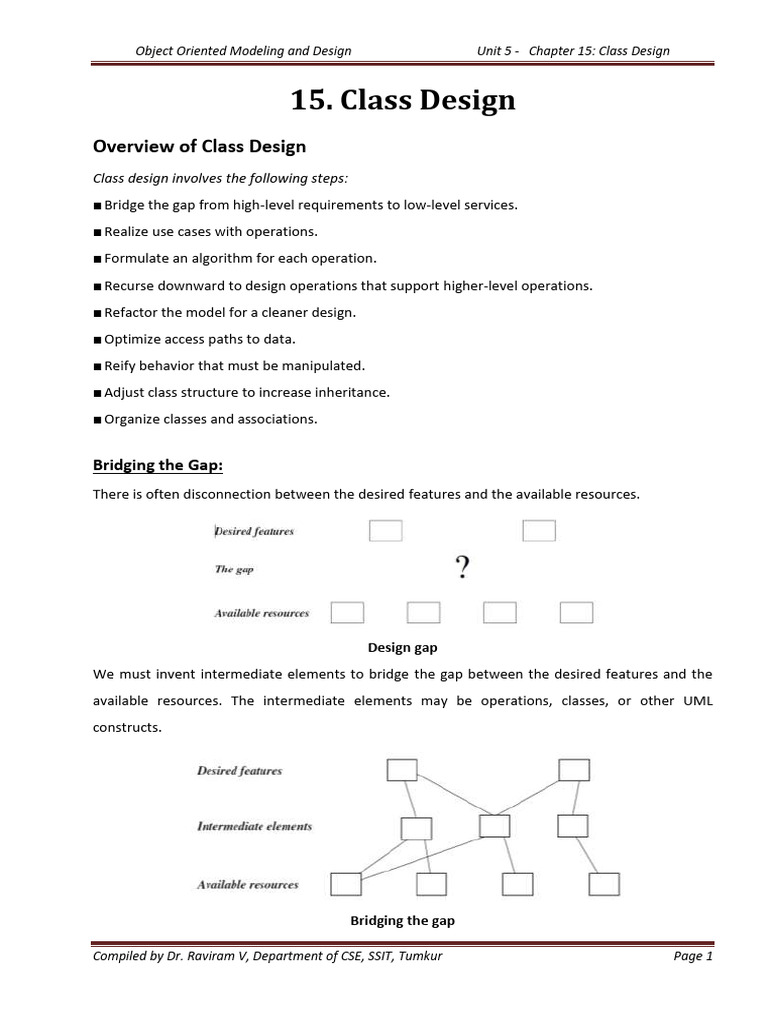 Class Design in Object-Oriented Modeling | PDF | Time Complexity ...
