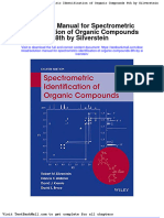 Full Download Solution Manual For Spectrometric Identification of Organic Compounds 8th by Silverstein PDF Full Chapter