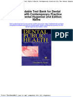 Full download Downloadable Test Bank for Dental Public Health Contemporary Practice for the Dental Hygienist 2nd Edition Nathe pdf full chapter