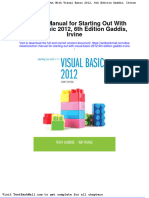 Full Download Solution Manual For Starting Out With Visual Basic 2012 6th Edition Gaddis Irvine PDF Full Chapter