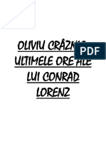 Oliviu Craznic - Ultimele Ore Ale Lui Conrad Lorenz