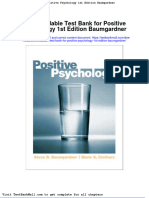 Full Download Downloadable Test Bank For Positive Psychology 1st Edition Baumgardner PDF Full Chapter