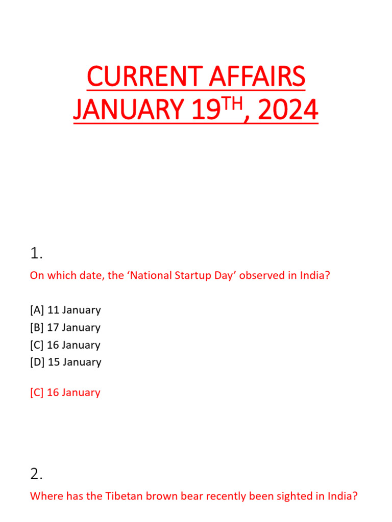 19 January 2024 | PDF | Gujarat | Government Of India