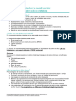 Riesgos para La Salud en La Construcción: Concientización Sobre Sílice Cristalina