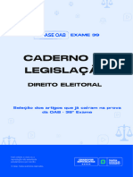 Direito Eleitoral Caderno de Legislação 39º Exame